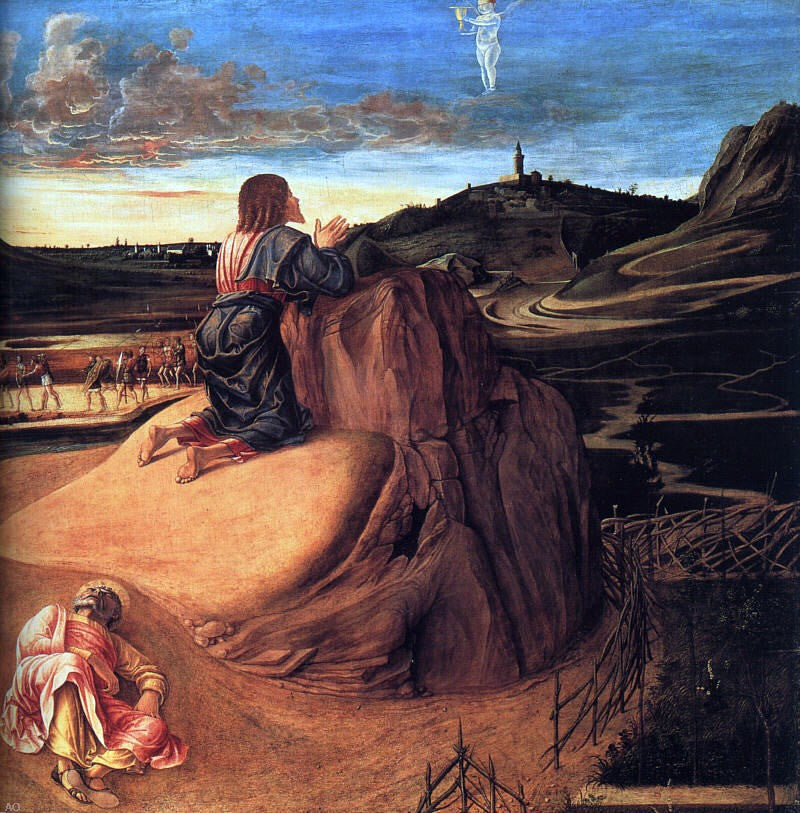 Giovanni Bellini Agony in the Garden (detail) - Canvas Print