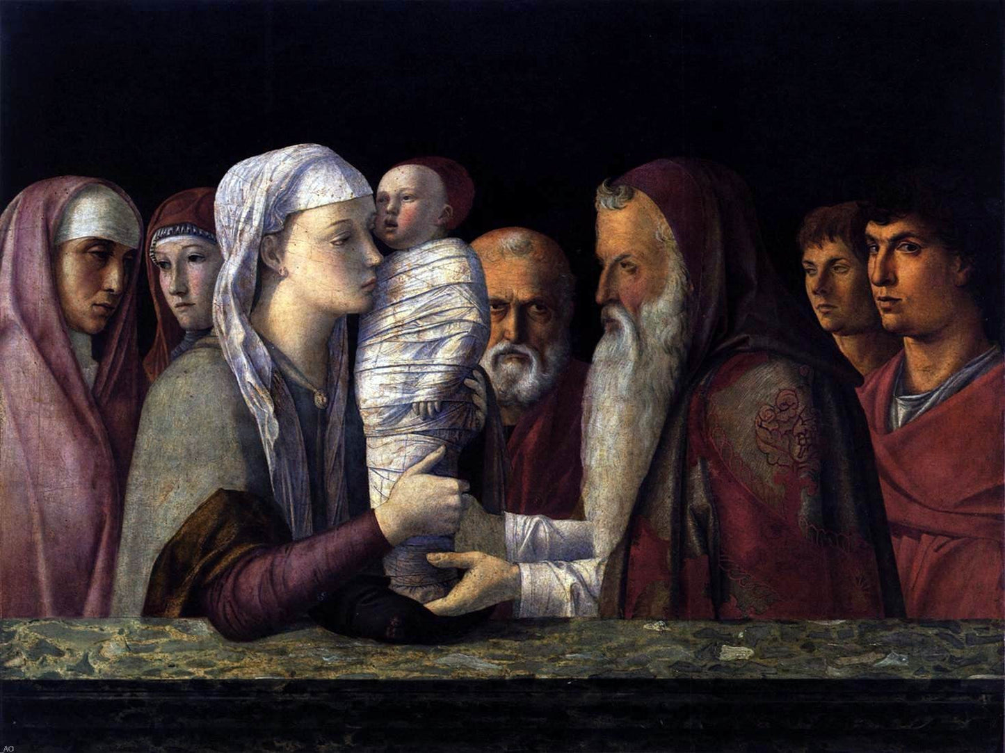 Giovanni Bellini Presentation at the Temple - Canvas Print