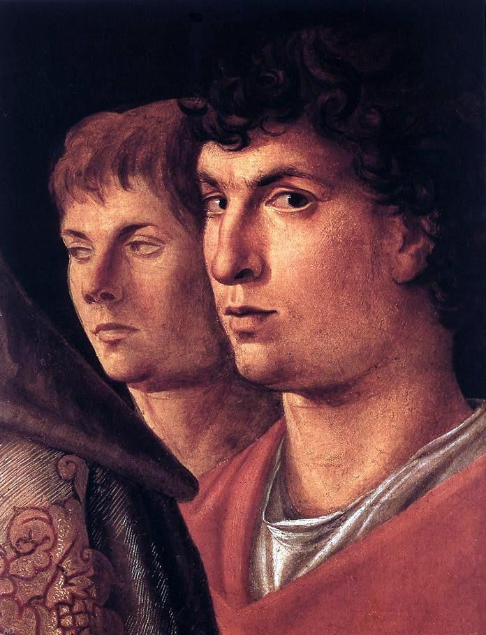 Giovanni Bellini Presentation at the Temple (detail) - Canvas Print