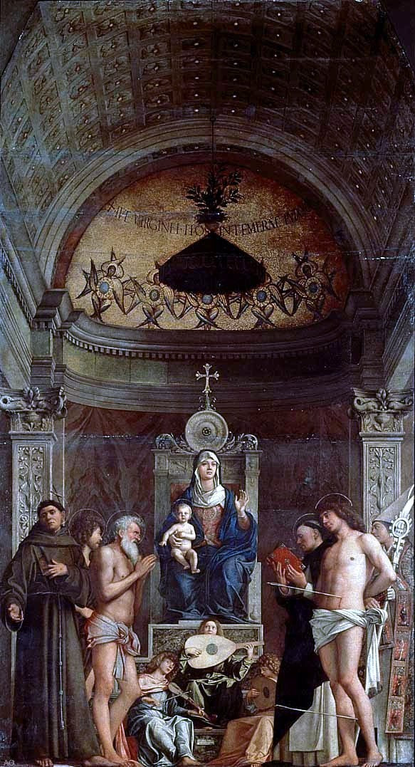 Giovanni Bellini San Giobbe Altarpiece - Canvas Print
