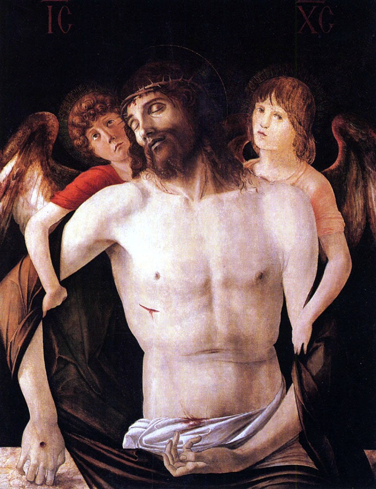Giovanni Bellini The Dead Christ Supported by Two Angels - Canvas Print