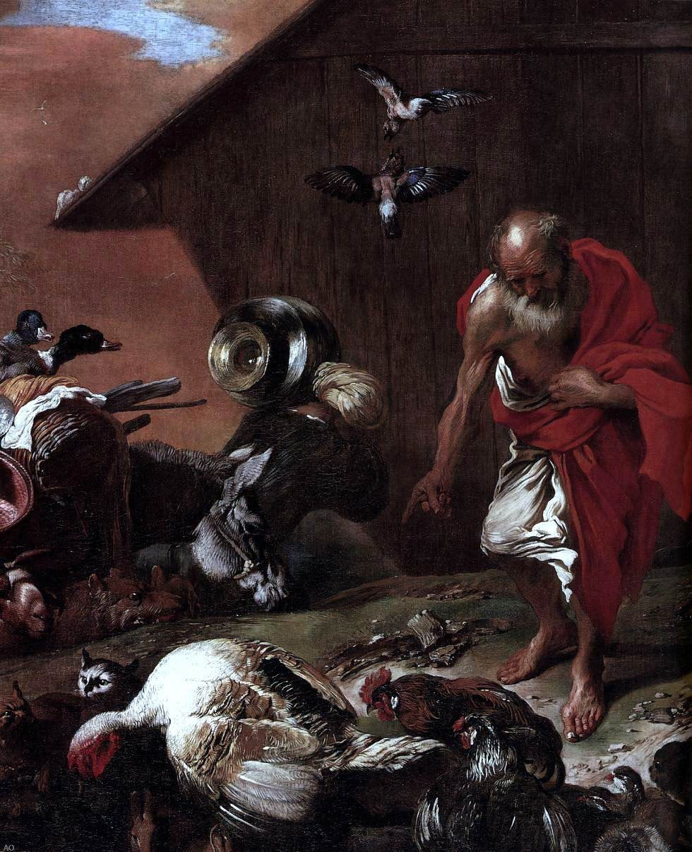 Giovanni Benedetto Castiglione In Front of Noah's Ark (detail) - Canvas Print