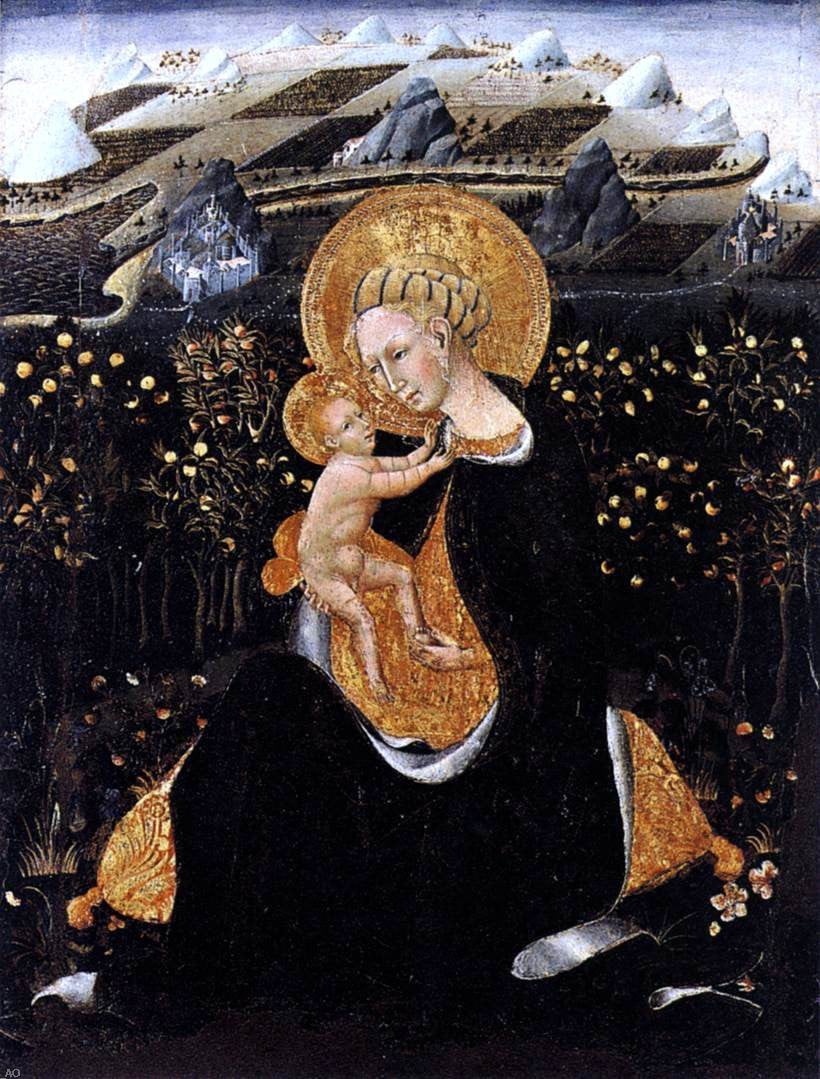 Giovanni Di Paolo Madonna of Humility - Canvas Print