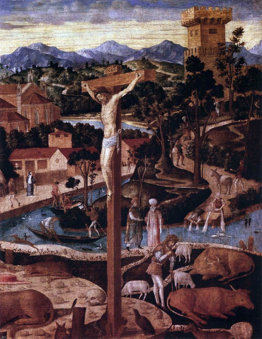 Giovanni Mansueti St Jerome in the Desert (detail) - Canvas Print
