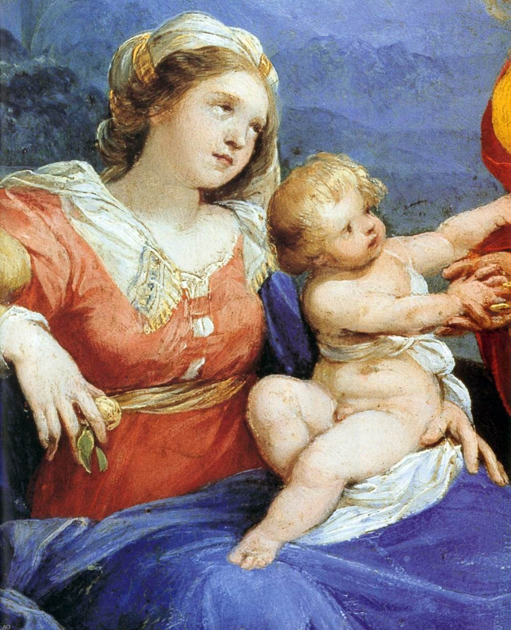 Giuseppe Cesari The Rest on the Flight into Egypt (detail) - Canvas Print