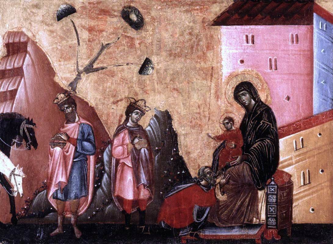 Guido Da siena Adoration of the Magi - Canvas Print