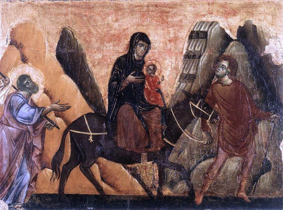Guido Da siena Flight into Egypt - Canvas Print