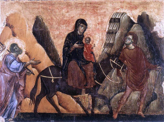 Guido Da siena Flight into Egypt - Canvas Print