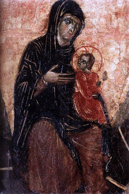 Guido Da siena Flight into Egypt (detail) - Canvas Print
