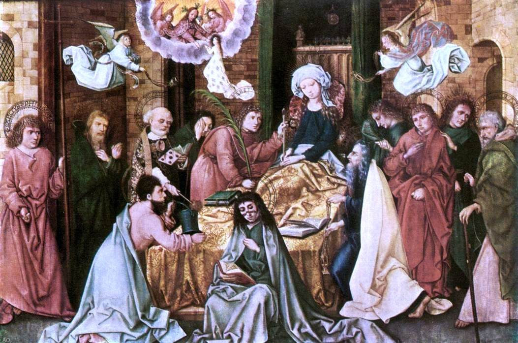 The Elder Hans Holbein Death of the Virgin - Canvas Print