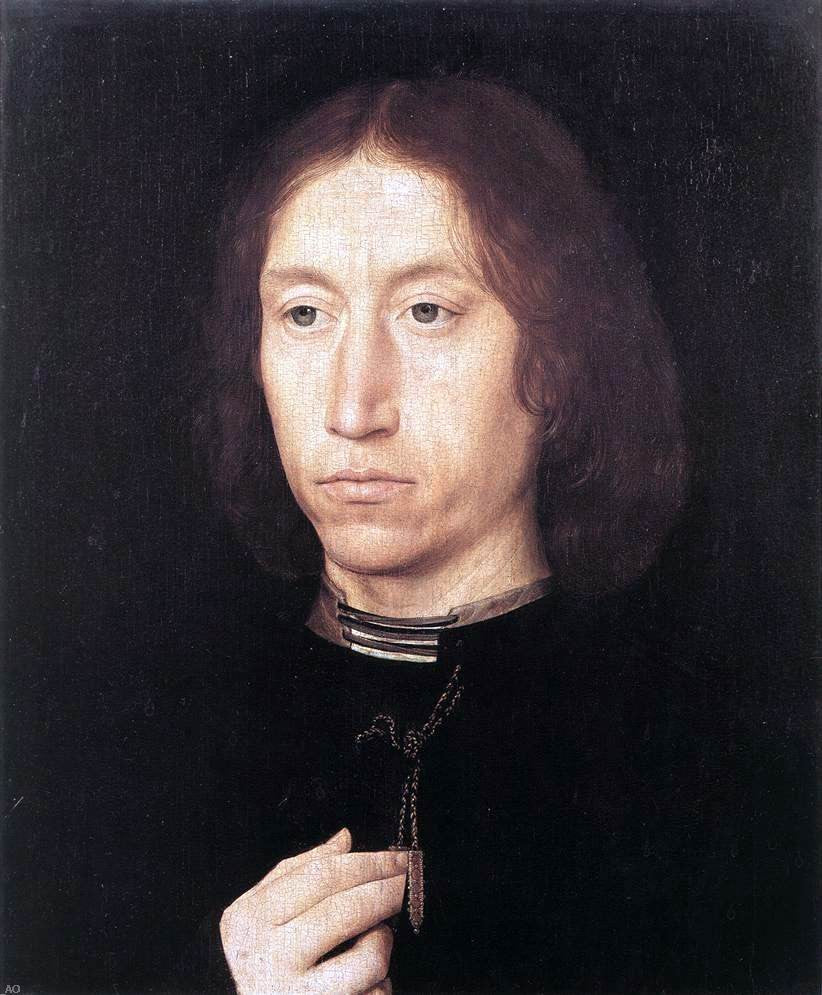 Hans Memling Portrait of a Man - Canvas Print