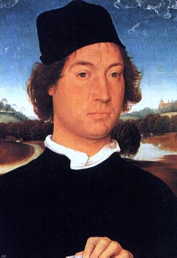 Hans Memling Portrait of a Young Man - Canvas Print