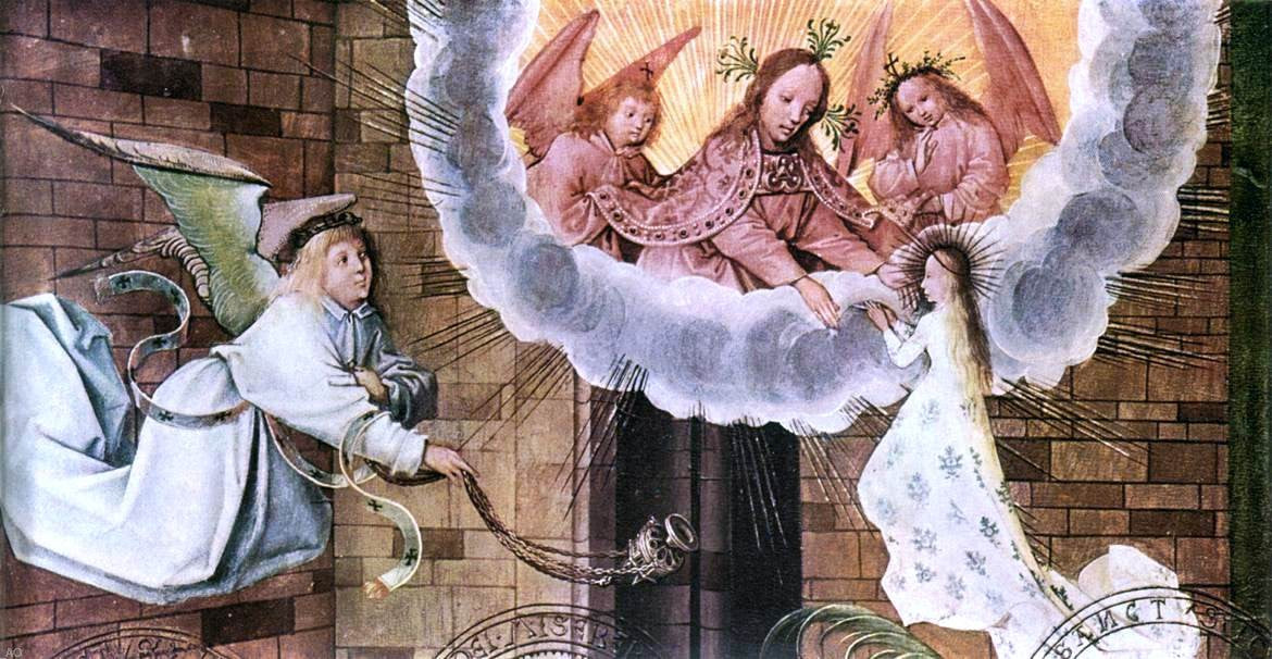 The Elder Hans Holbein Death of the Virgin (detail) - Canvas Print