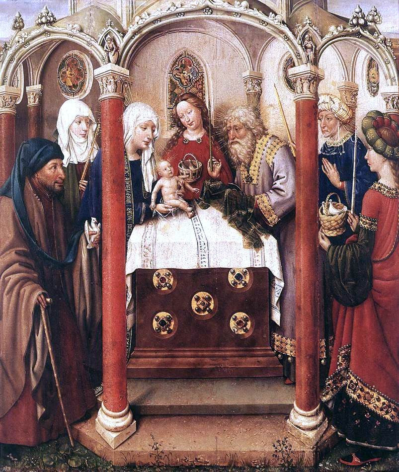 Jacques Daret Altarpiece of the Virgin - Canvas Print