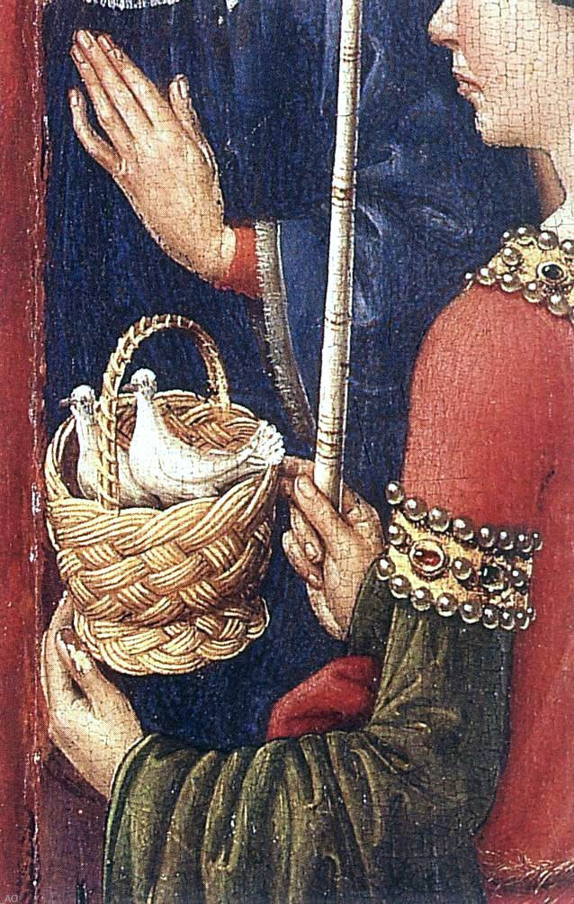 Jacques Daret Altarpiece of the Virgin (detail) - Canvas Print