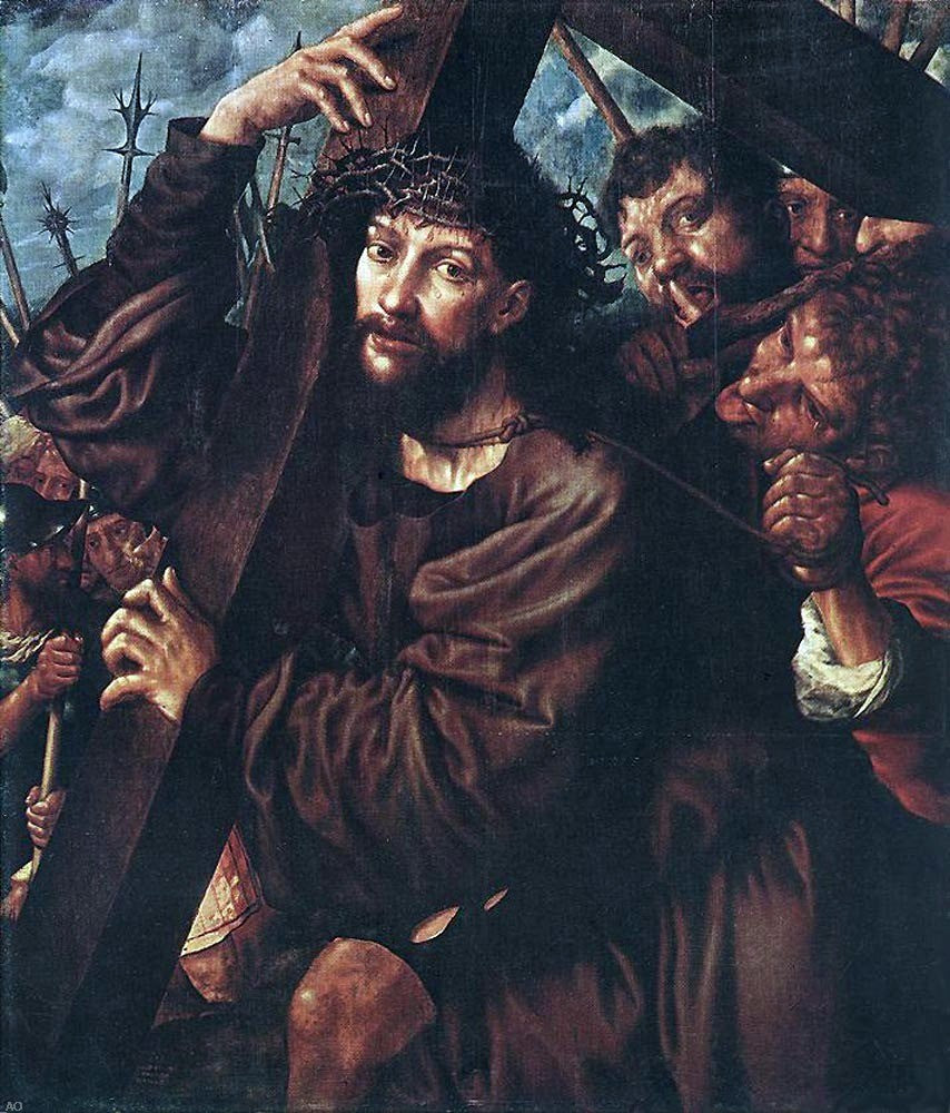 Jan Sanders Van Hemessen Christ Carrying the Cross - Canvas Print