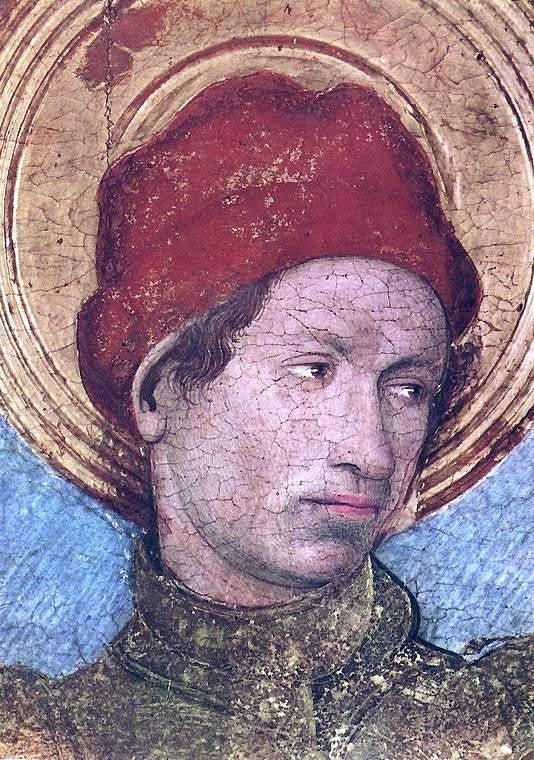 Jaume Huguet Triptych of Saint George (detail) - Canvas Print