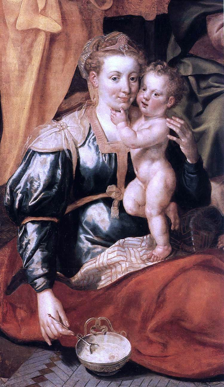 Marten De Vos The Family of St Anne (detail) - Canvas Print