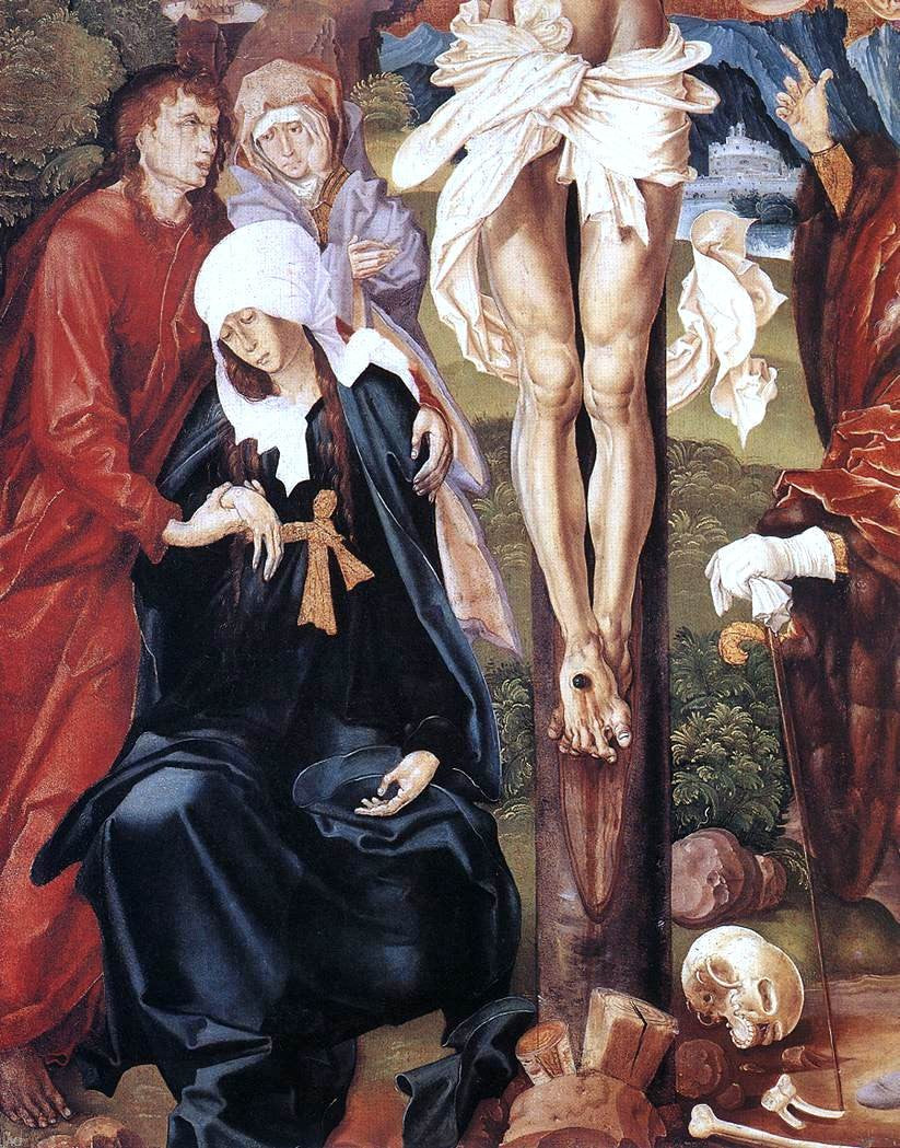 Master M S The Crucifixion (detail) - Canvas Print