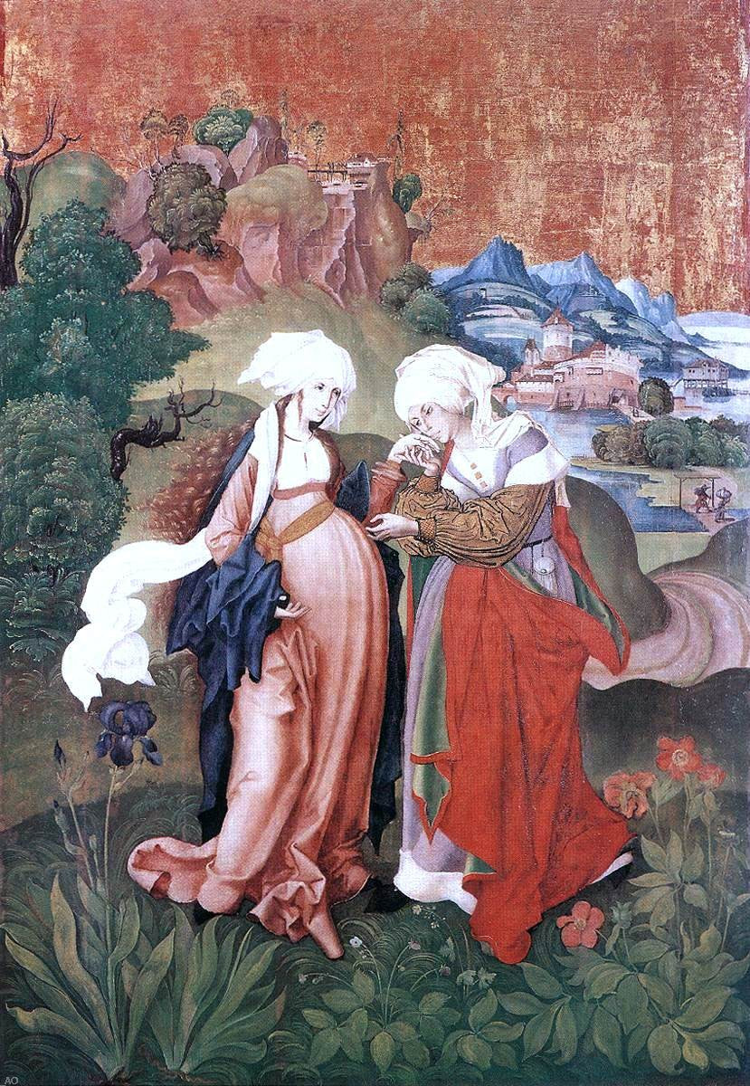 Master M S The Visitation - Canvas Print
