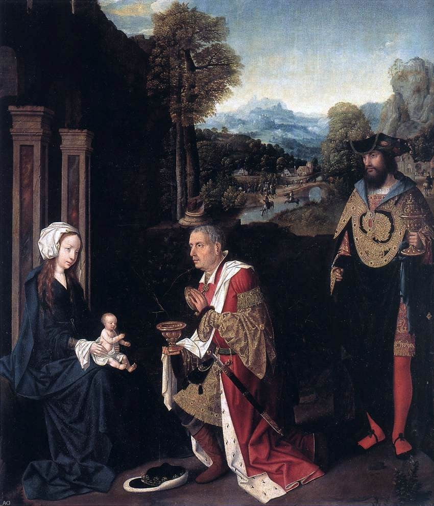 Master of Hoogstraeten Adoration of the Magi - Canvas Print