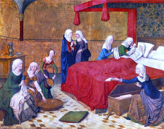 Master the Virgin The Birth of Mary - Canvas Print