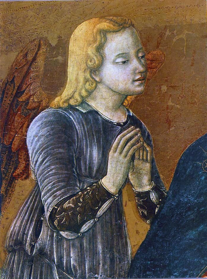 Matteo Di Giovanni Madonna with Child and Two Angels (detail) - Canvas Print