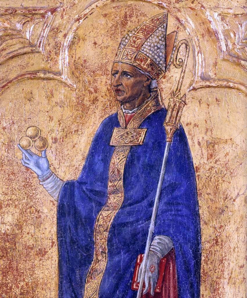 Matteo Di Giovanni St Nicholas of Bari (detail) - Canvas Print