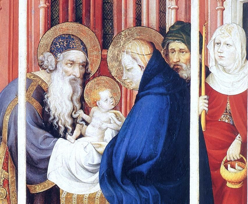 Melchior Broederlam The Presentation of Christ (detail) - Canvas Print
