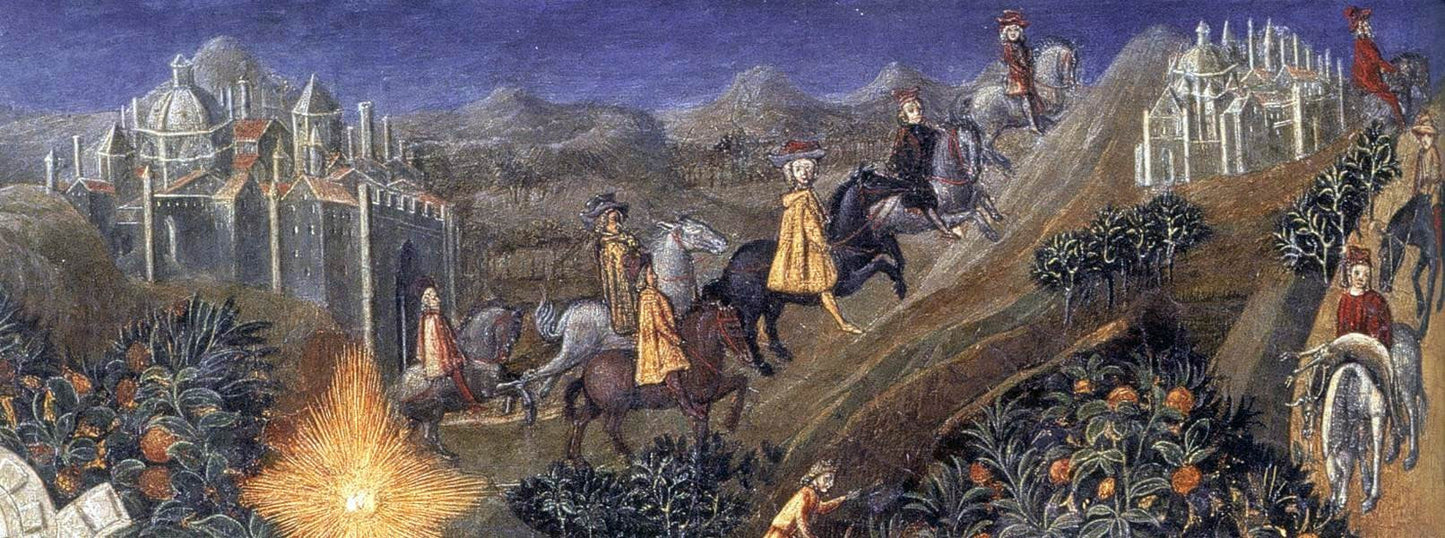 Michele di Michele Ciampanti Adoration of the Magi (detail) - Canvas Print