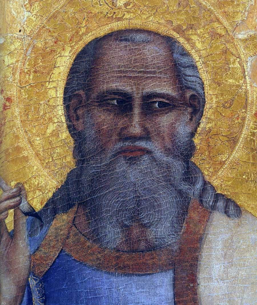 Nardo Di Cione St John the Evangelist (detail) - Canvas Print