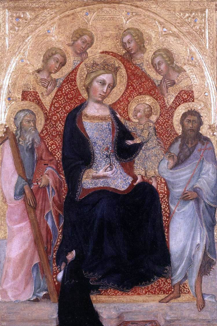 Paolo Di Giovanni fei Virgin and Child Enthroned - Canvas Print