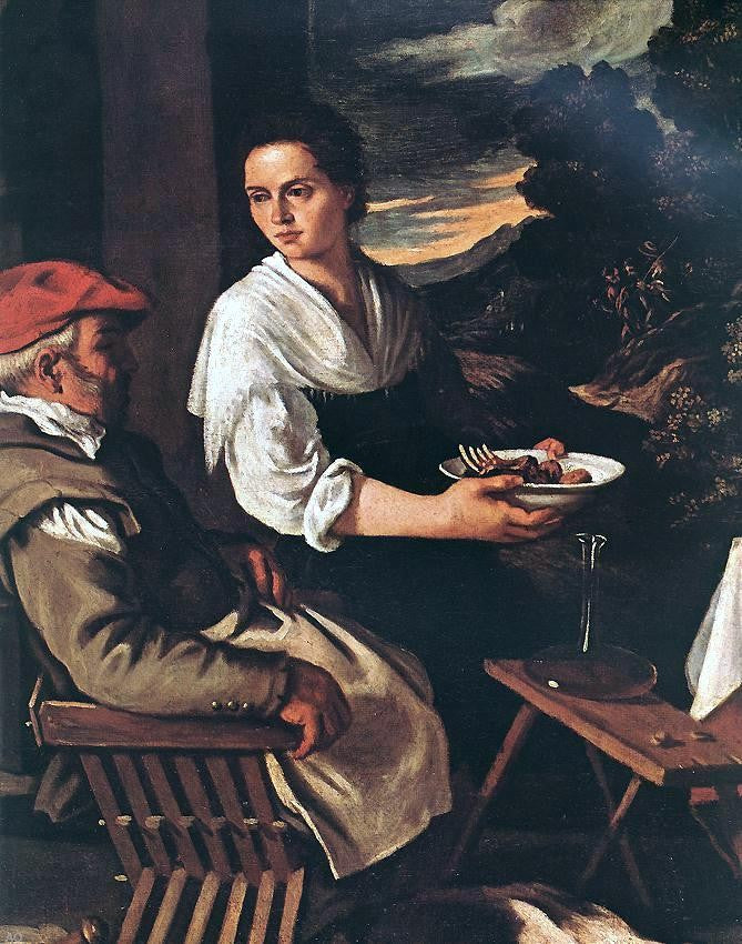 Pedro Orrente The Supper at Emmaus (detail) - Canvas Print