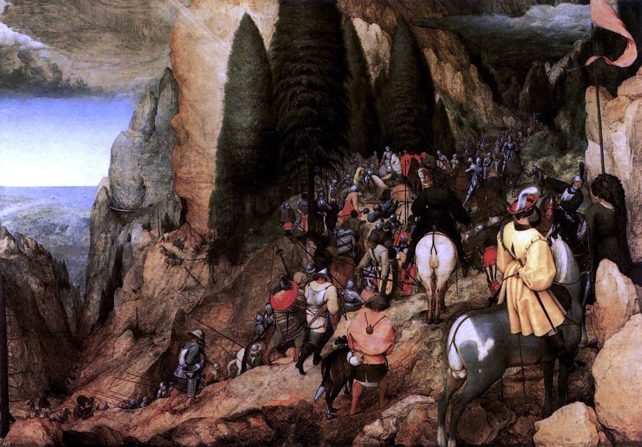 The Elder Pieter Bruegel The Conversion of Saul - Canvas Print