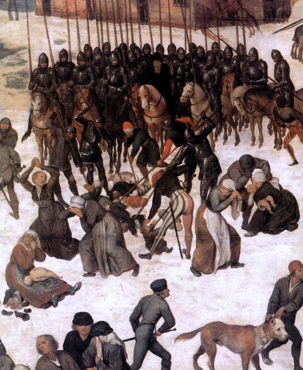 The Elder Pieter Bruegel The Massacre of the Innocents (detail) - Canvas Print