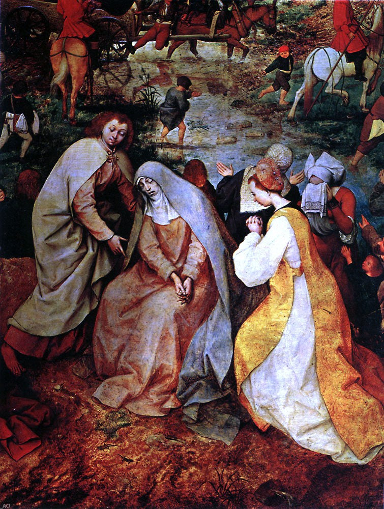 The Elder Pieter Bruegel The Procession to Calvary (detail) - Canvas Print