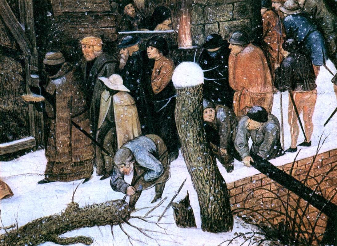 The Younger Pieter Brueghel Adoration of the Magi (detail) - Canvas Print