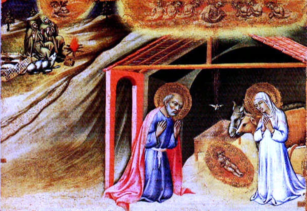 Sano Di Pietro The Nativity - Predella Panel - Canvas Print
