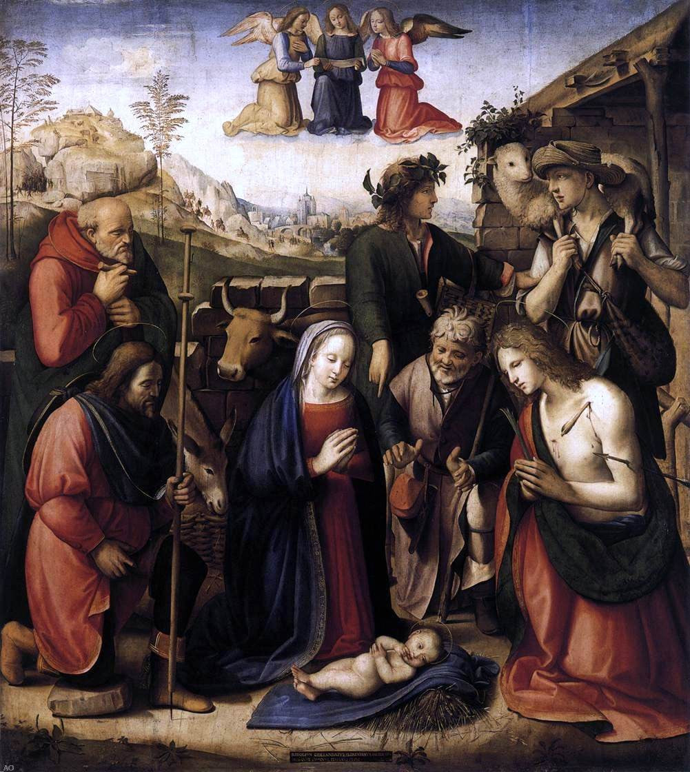 Ridolfo Ghirlandaio Adoration of the Shepherds - Canvas Print