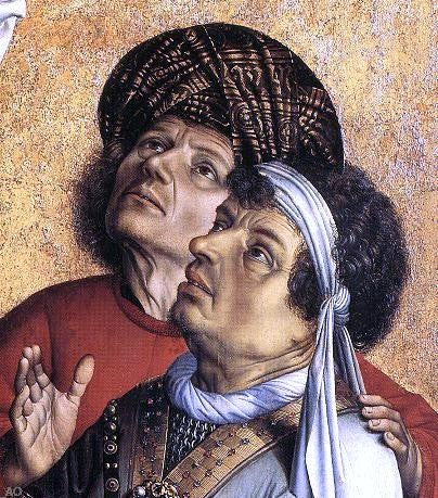 Robert Campin The Crucified Thief (detail) - Canvas Print
