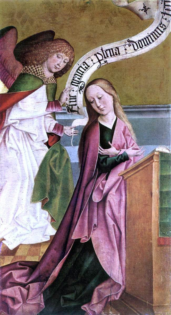 The Elder Rueland Frueauf The Annunciation - Canvas Print