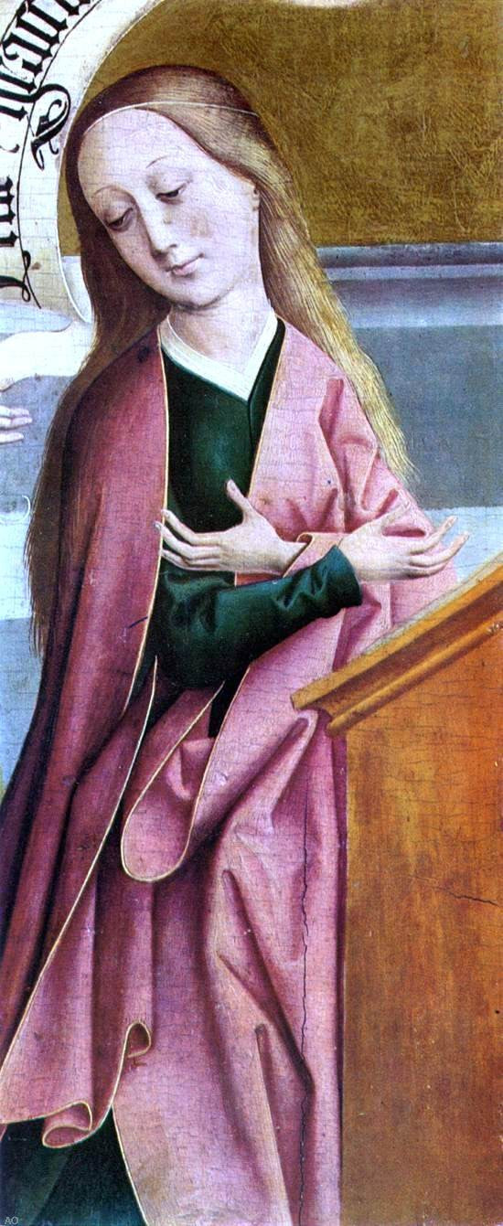 The Elder Rueland Frueauf The Annunciation (detail) - Canvas Print