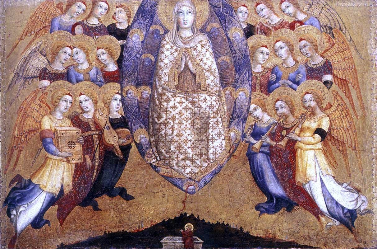 Sano Di Pietro Assumption of the Virgin - Canvas Print
