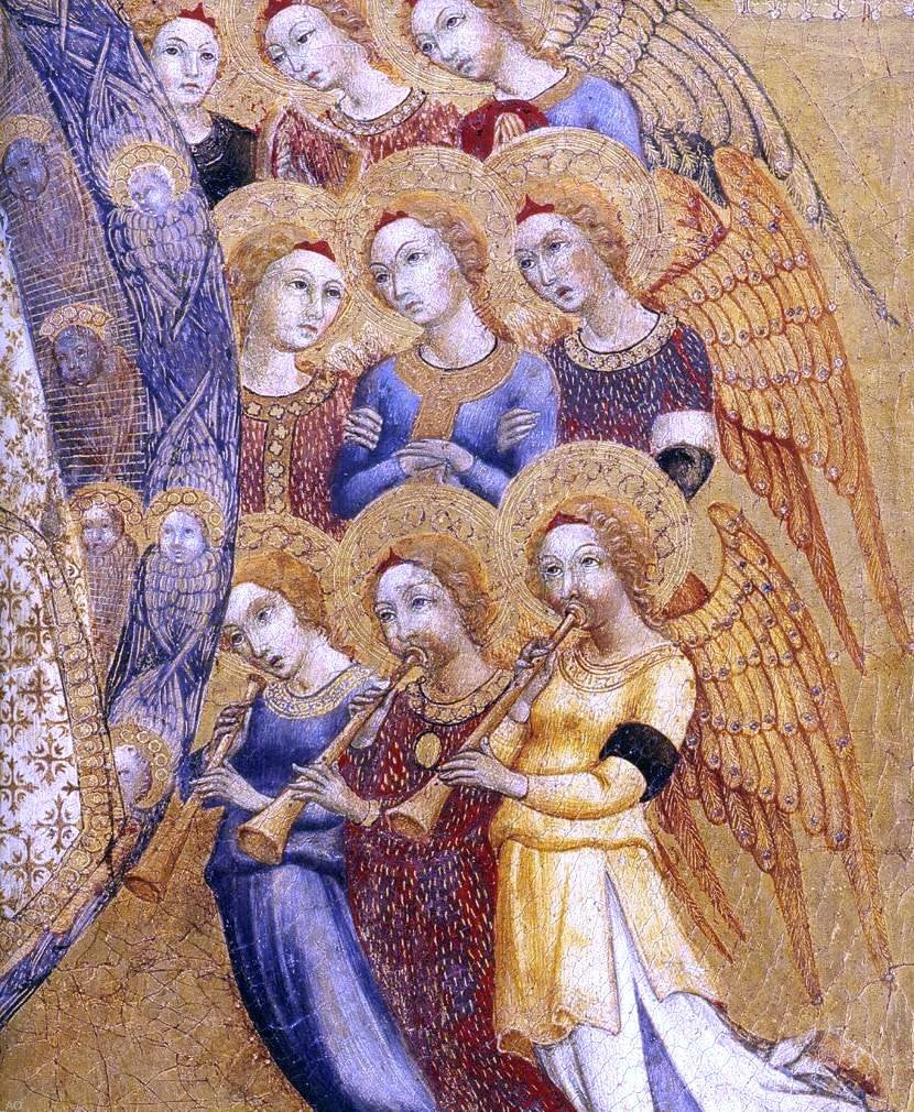 Sano Di Pietro Assumption of the Virgin (detail) - Canvas Print