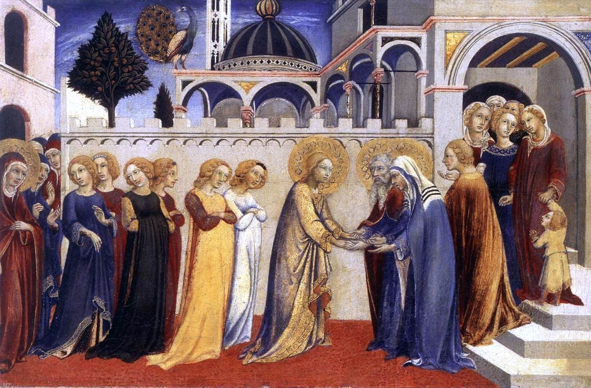 Sano Di Pietro Return of the Virgin - Canvas Print