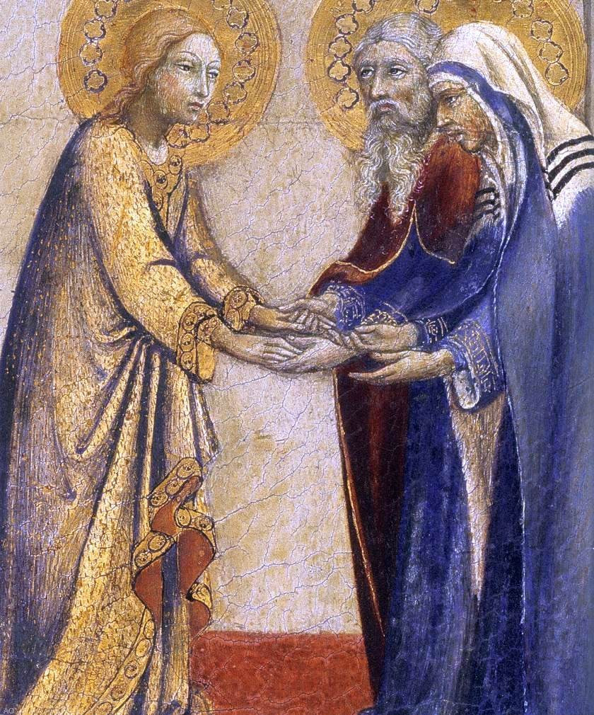 Sano Di Pietro Return of the Virgin (detail) - Canvas Print