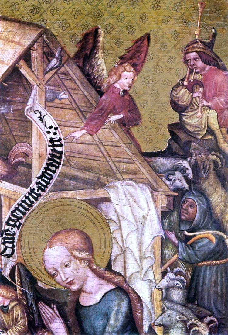 Unknown Bohemian Masters The Nativity (detail) - Canvas Print
