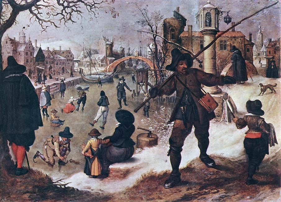 Sebastian Vrancx January - Canvas Print