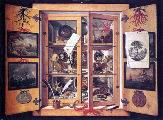 Domenico Remps Cabinet of Curiosities - Canvas Print