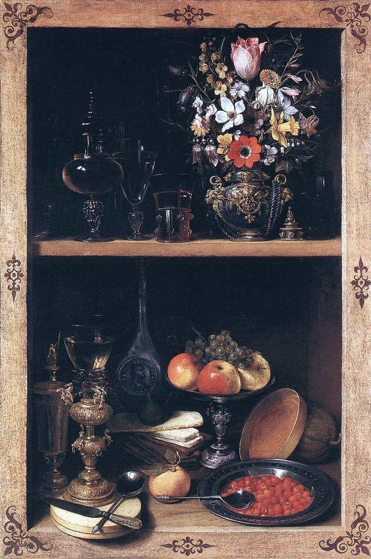 Georg Flegel Cupboard - Canvas Print